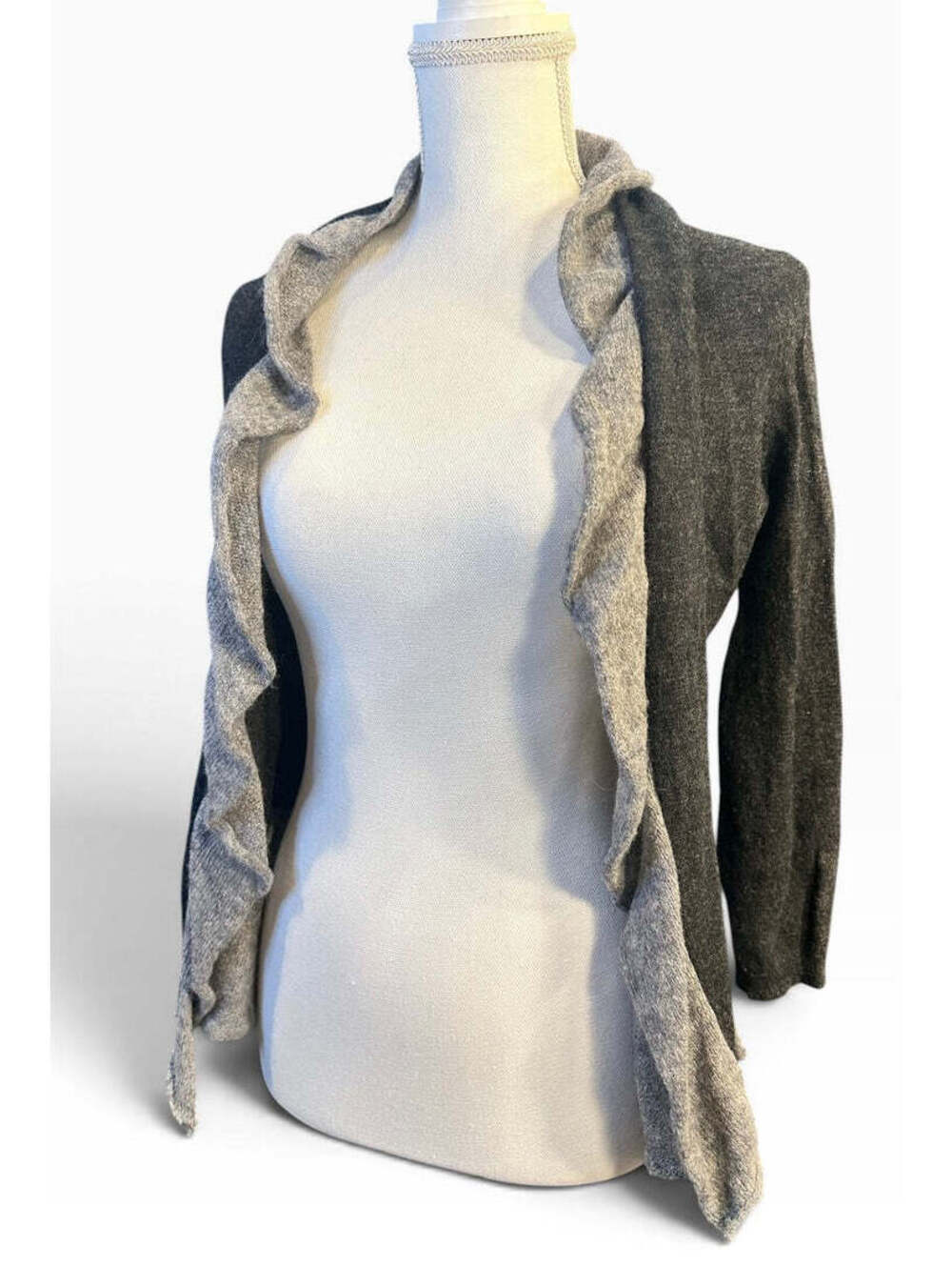 Anthropologie Canary Grace Points Ruffle Cardigan - Size XS